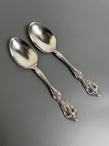 2 pc Oneida CUBE Stainless Steel MICHELANGELO 8 1/4” Serving Spoon - Picture 1 of 9