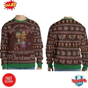 Feel Like Christmas The Muppets Ugly Christmas Sweatshirt - Christmas Gift 2025 - Picture 1 of 6