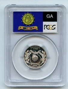 1999 S 25C Silver Georgia Quarter PCGS PR70DCAM - Picture 1 of 2