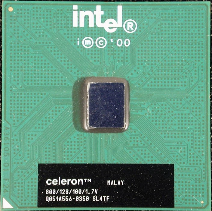 Procesador CPU de escritorio SL4TF Intel Celeron/1 núcleo 800 MHz PGA370 Foto 1 de 1