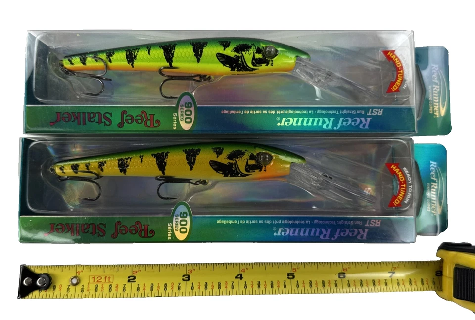 2 señuelos de pesca Reef Runner serie 900 Reef Stalker Crankbait Walleye Northern Foto 1 de 4