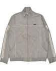 ASICS Mens Tracksuit Top Jacket XL Grey Cotton ER02