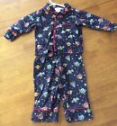 Size 2T Child&#39;s Space Pants &amp; Space Shirt Pajamas Outfit Preowned