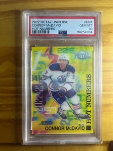 Connor McDavid 2022 Metal Universe Hot Numbers PSA 10 #HN1 - Picture 1 of 2