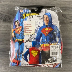Superman Child Size Small/Medium Hoodie Costume Halloween Dress Up Cosplay New - Picture 1 of 8