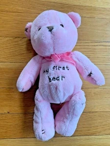Carters My First Bear PLUSH pink stuffed animal 2007 teddy lovey soft toy baby - Picture 1 of 6