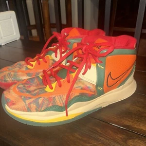 Nike Kyrie Infinity 1 World 1 People Orange Multi Lace-Up Basketball Shoes 8.5 - Picture 1 of 10