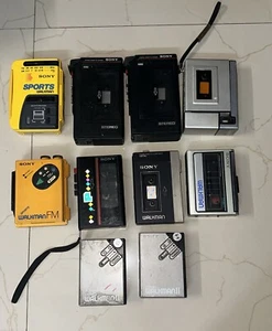 Sony Walkman Lot Of 10 - Sony Sport WM3 TCM 12 WM2 - Picture 1 of 3