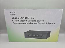 Cisco SG110D-05 5-Port Gigabit Unmanaged Desktop Switch NEW SEALED! 