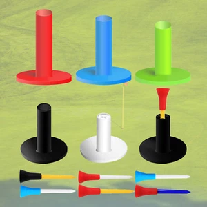Driving Range Golf Tees for Mats 6 Rubber Tees 6 Driver Tees 2 - Picture 1 of 11
