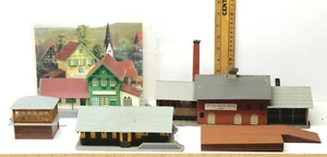 5 modelos a escala HO modelos de construcción de ferrocarril estaciones de tren Heljan Pola Wunderheim - Imagen 1 de 7