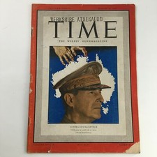 Time Magazine March 30 1942 Vol 39 #13 Australia's General Douglas MacArthur