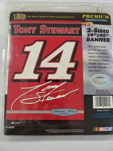 NASCAR #14 Tony Stewart RACING - 2-SIDE BANNER - 28" x 40" - Picture 1 of 1