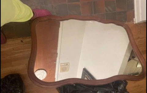 Large wooden mirror Cover