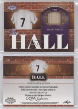 2022 Leaf Lumber The Hall Relics Purple /8 Mickey Mantle #TH-34 HOF