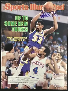 Magic Johnson Signed Sports Illustrated 3/5/84 LA Lakers Basketball Auto BAS - Picture 1 of 8