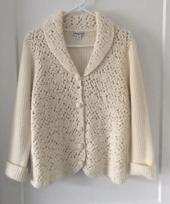 Precioso cárdigan de nailon de lana tejido Coldwater Creek para mujer talla L nuevo sin etiquetas Foto 1 de 4