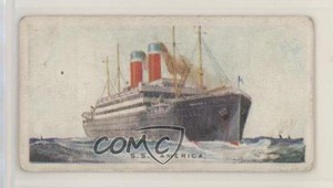 1924 ITC of Canada Merchant Ships of the World Tobacco SS America #36 z6d