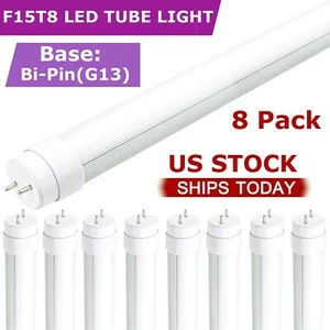 17-7/8-Inch LED F15T8 Tube Light 7W - Daylight 5000K, Double-End Powered,Frosted - Picture 1 of 38