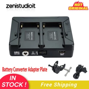 Placa adaptadora convertidor de batería de montaje en V NP-F de EE. UU. para F970 F750 F550 - Imagen 1 de 13