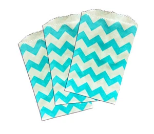 50 bolsas azules Kraft Mini 3x5 pulgadas, bolsas de papel bonitas, bolsas de fiesta - Imagen 1 de 3
