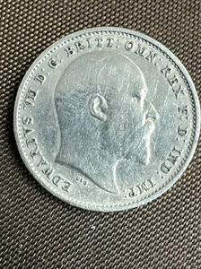 United Kingdom 1902  Silver Coin 3 Pence KM # 797 - Picture 1 of 11
