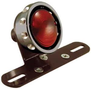 Black Vintage Tail Light Lamp License Plate Bracket For Harley & Choppers 11257 - Bild 1 von 3