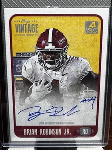 2021 Onyx Vintage College Football Brian Robinson Jr. ARC On-Card Auto SP CABR - Picture 1 of 2