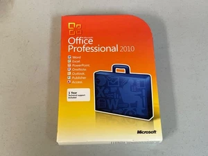Microsoft Office 2010 Professional Word Excel Powerpoint Outlook Access DVD - Picture 1 of 4