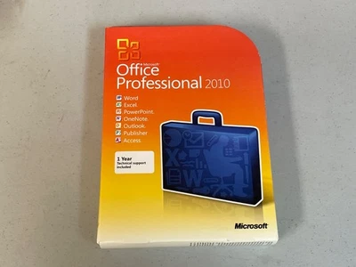 Microsoft Office 2010 Professional Word Excel Powerpoint Outlook Access DVD - Image 1 of 4