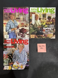 Lot of 3 Martha Stewart Living Magazines Feb-July 1992 - Picture 1 of 1