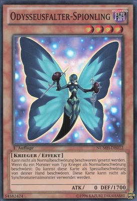 YuGiOh Odysseusfalter-Spionling NUMH-DE012 Super Rare NM 1st - Bild 1 von 2