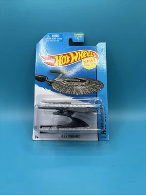 2014 Hot Wheels #75 HW City-Planet Heroes Star Trek U.S.S. VENGEANCE Dark Gray - Image 1 of 2