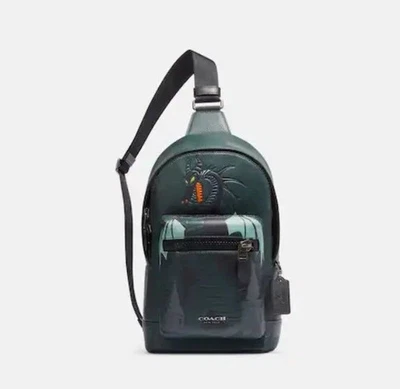 NWOT CC045 Disney X Coach West Pack Maleficent Dragon Motif Villains - Image 1 of 4