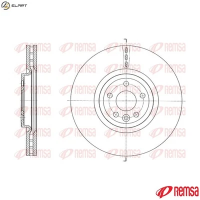 2x BRAKE DISC 61758.10 FOR JAGUAR PT204/AJ20P4 2.0L 204DTD/204PT/204DTA 2.0L - Image 1 of 4