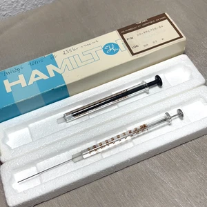 Hamilton Gastight 1001 (1 mL) Microliter 710 (100 uL) Syringes GC/HPLC Analytic - Picture 1 of 9