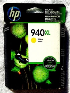 NEW/SEALED HP 940XL Yellow Ink Cartridge C4909AN Genuine Original OEM - Picture 1 of 4