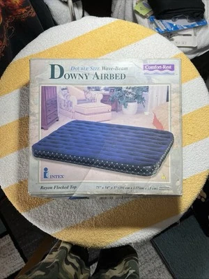 1996 Double Size Wave Beam Inflatable Downy Airbed by Intex Never opened  - Image 1 of 4