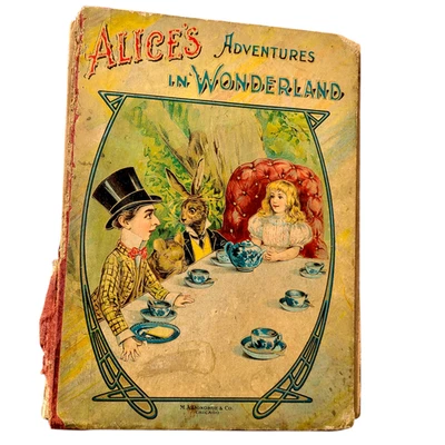 1909 ALICE IN WONDERLAND 42 Illustrations by TENNIEL Alice's Adventures  Antique Foto 1 de 4
