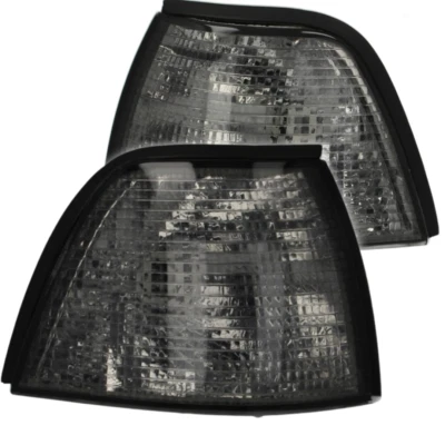 Frontblinker links rechts Rauchgrau Set für BMW 3 E36 Schwarz Touring Sedan - Bild 1 von 4