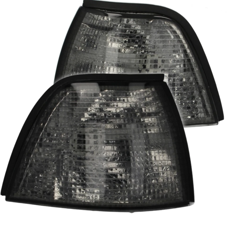 Frontblinker links rechts Rauchgrau Set für BMW 3 E36 Schwarz Touring Sedan - Bild 1 von 4