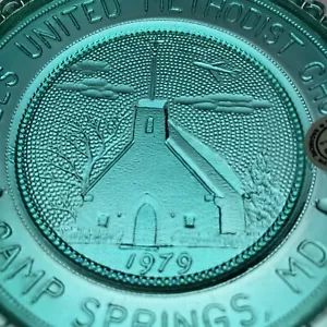 Camp Springs MD Andrews AFB Iglesia Maryland Fuerza Aérea One Pairpoint Taza Placa - Imagen 1 de 7