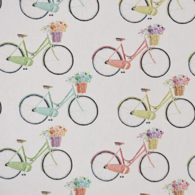 Clarke & Clarke Englischer Dekostoff Digitaldruck Fahrrad multi 138cm Breite - Bild 1 von 4