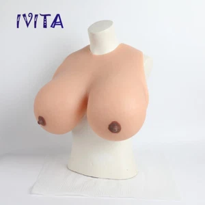 IVITA L Cup Drag Queen Large Boobs Silikonbrüste Fake Boobs Crossdresser - Picture 1 of 12