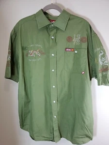 Camicia uomo Ecko United 100% cotone taglia XL ricamata 1972 - Foto 1 di 12