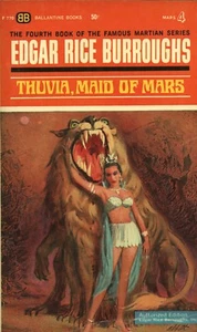 THUVIA MAID OF MARS By EDGAR RICE BURROUGHS Ballantine PB 1963 1963 1st - Imagen 1 de 2
