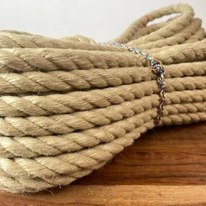 7m Liros Historic Ø 24mm Leine Tau Hanfoptik schwimmfähig 4800 daN segeln Boot - Picture 1 of 5