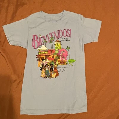 Disney Encanto Blue Extra Small Shirt Bienvenidos  - Image 1 of 4