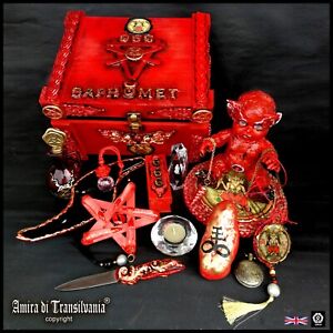 antique doll rare vintage ooak reborn baby baphomet satan lucifer box witchcraft