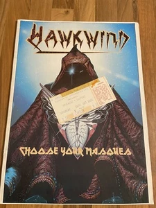 HAWKWIND PROGRAMME AND TICKET 1982 - Picture 1 of 3